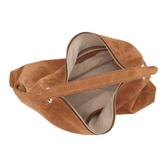 abro ALL IN ONE Hobo Bag big, cuoio
