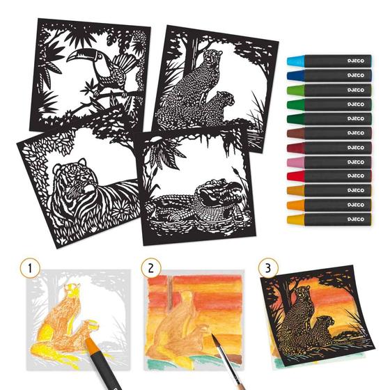 Djeco Auqarell-Atelier Im Gegenlicht