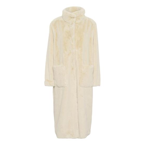 SAINT TROPEZ Mantel Kunstfell LoesSZ 30514123 - creme