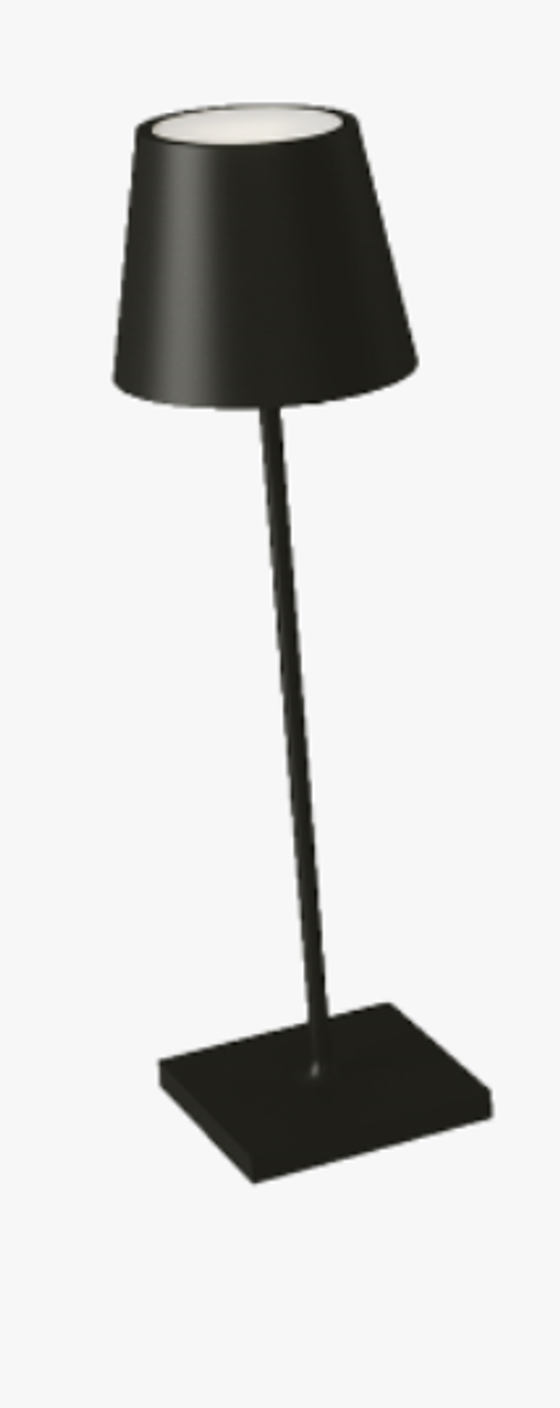 Lampe | Wiederaufladbare LED Tischlampe Drink - schwarz