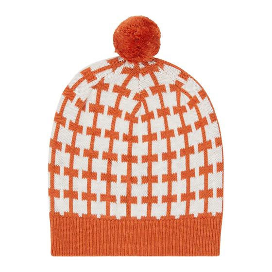 Strickmütze "Ruldolpho", Biobaumwolle, GOTS-zertifiziert, rusty-orange