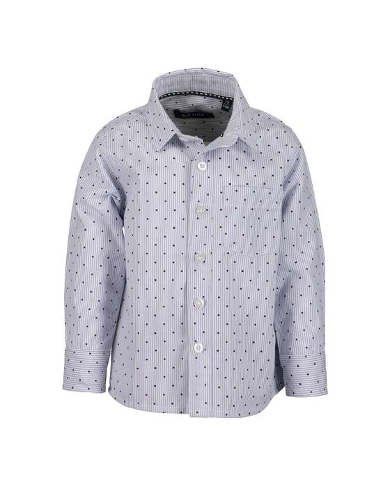 Langarm-Hemd, hellblau, reine Baumwolle