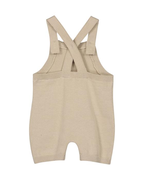 Strick-Latzshorts, Baumwolle, beige