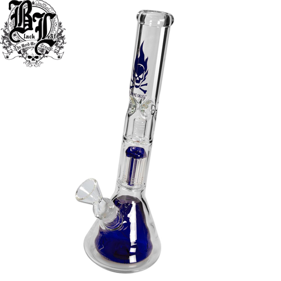 Perkolatorbong, Flaming Skull, Blau