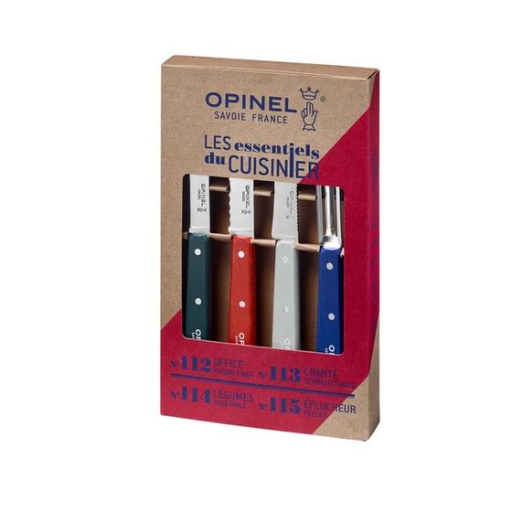 Opinel Küchenmesser Set, 4- teilig "Les Essentiels" Primo