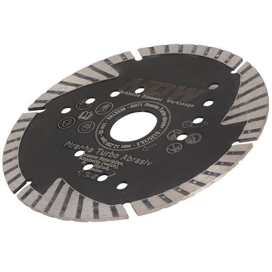 Diamant Trennscheibe <br> Ø 125 - 150 mm <br> Typ Piranha abrasiv <br> für weiche Baustoffe