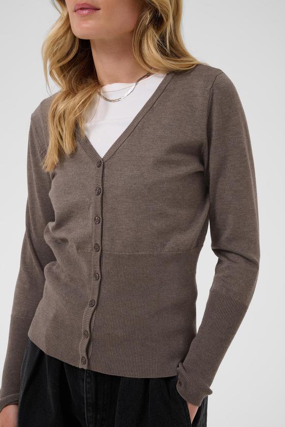 SAINT TROPEZ MilaSZ Slim Cardigan 30515401 - braun melange
