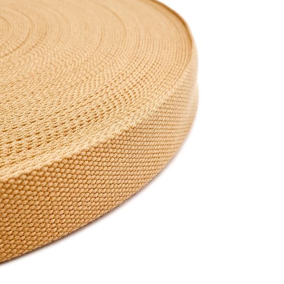 Gurtband Baumwolle 38mm – camel