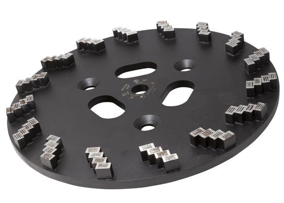 Diamant Schleifscheibe <br> Ø 300 mm passend für Roll Sanierungsfräse <br> Typ Airflow für extrem harten Beton