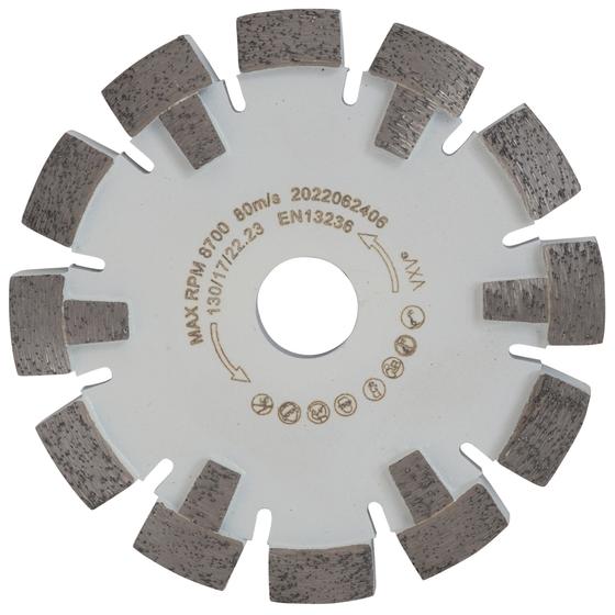Diamant Frässcheibe für Fußbodenheizung <br> Ø 130 mm <br> harter Estrich