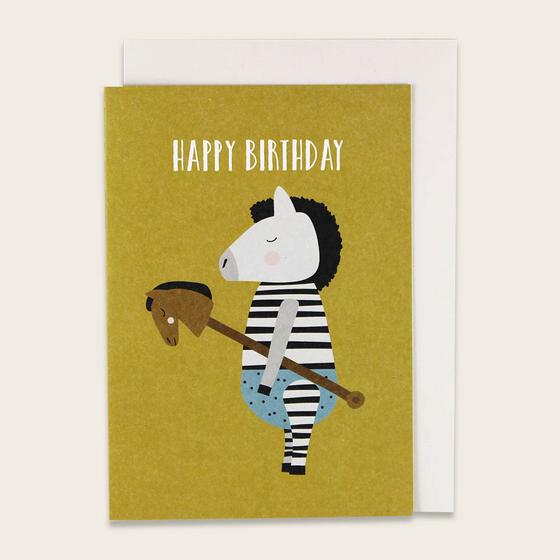 ava&yves Klappkarte - Zebra Happy Birthday