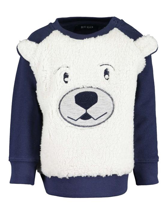 Sweatshirt mit lustiger Eisbär-Applikation