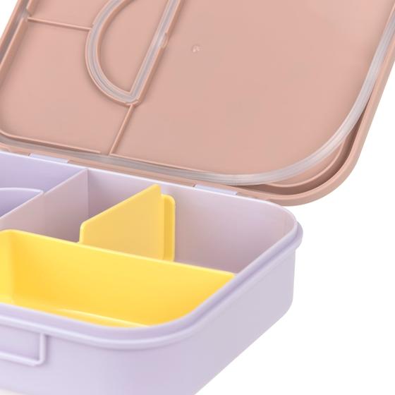 Lässig Brotdose - Bento Lunchbox Pattern Party Rosa