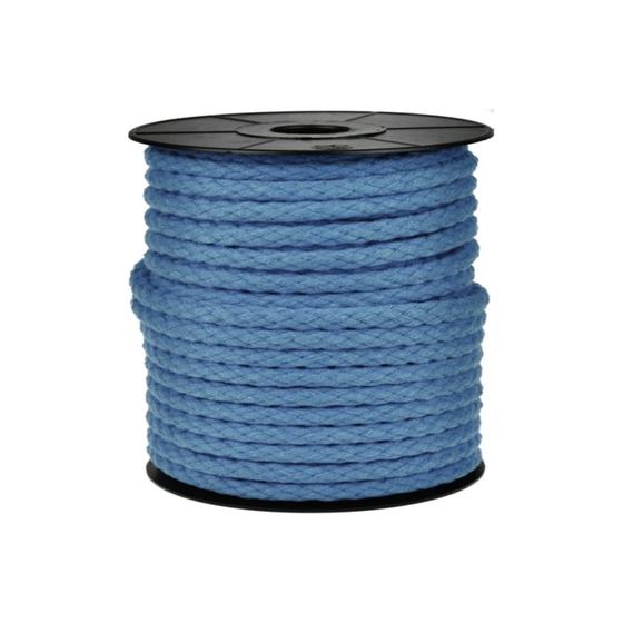 Rundkordel Baumwolle recycelt 7mm uni  - denim blau