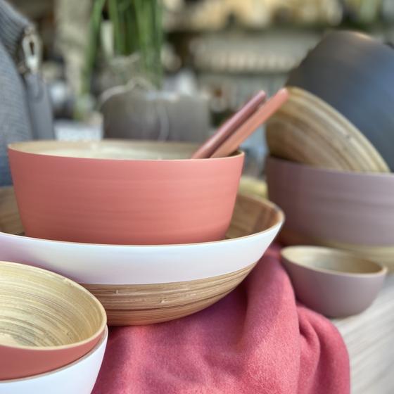 albert L. (punkt) Bambus Schüssel BiMa 30x10 cm weiß