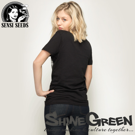 T-Shirt, Sensi Seeds®, Original Logo, Schwarz, Promo 1