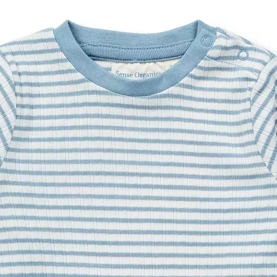 Sense Organics Strampler Tona Light Denim Stripes