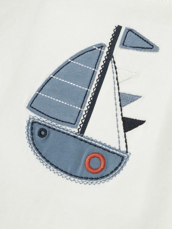 Name It T-Shirt Sailboat Cloud Dancer