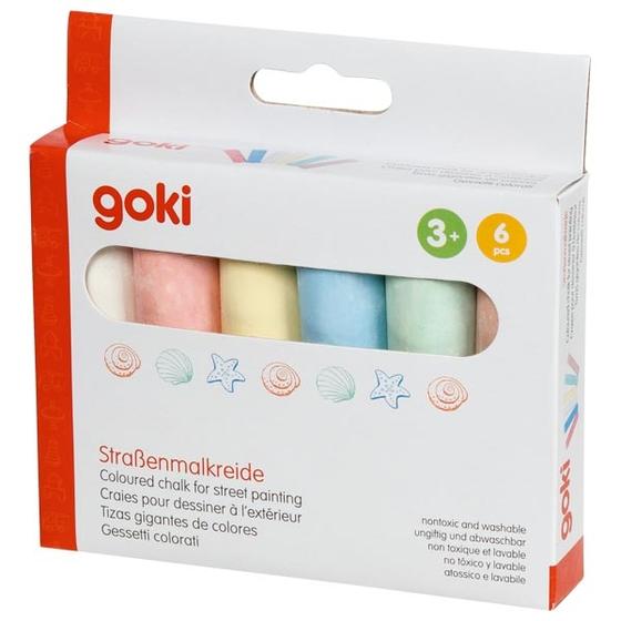 Goki Straßenmalkreide 6St.