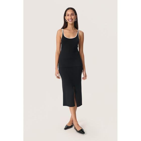 SOAKED IN LUXURY Tank Top SLIda 30408069 schwarz-weiß