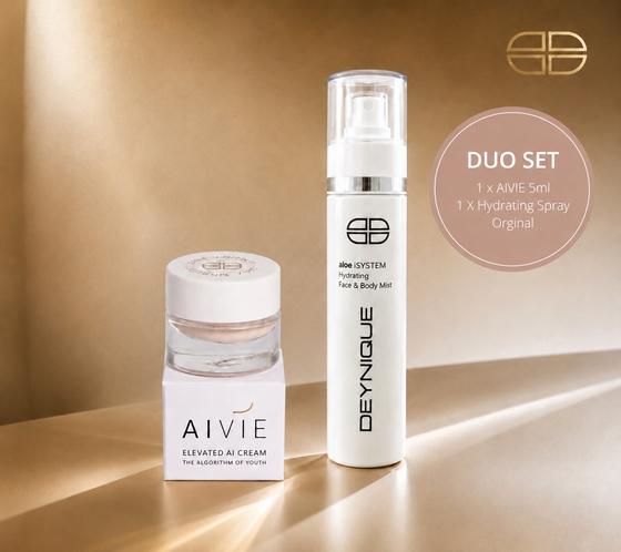 AIVIE Elevated Mini AI Cream 5ml + Hydrating Mist Spray 50ml 