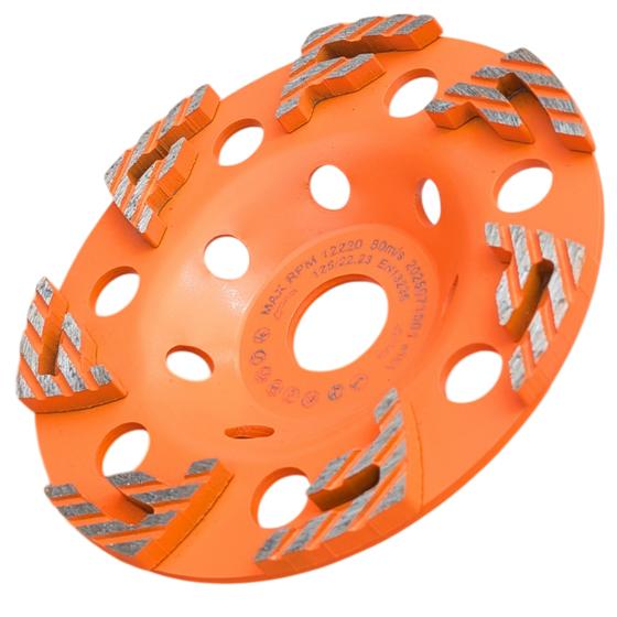 Universal Absaughaube für Winkelschleifer 125 mm <br> inkl. Schleifteller Typ Universal für Estrich / Beton