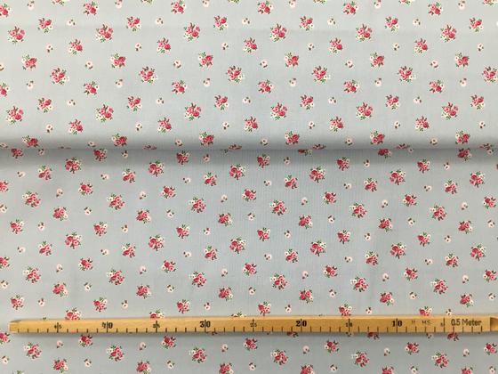 Baumwolle Prinzessin Blume grau
