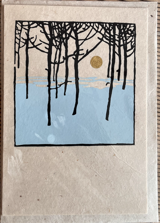 Daphne Karte "Sonne im Wald"