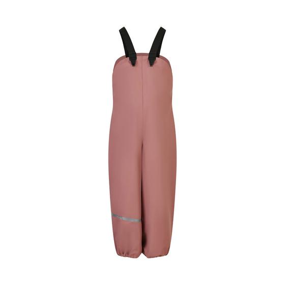 Regenhose, Matschhose mit Latz aus recyceltem Polyester, burlwood