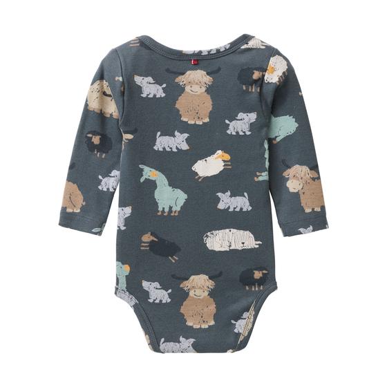 People wear Organic Langarm Body Schieferblau Fellfreunde