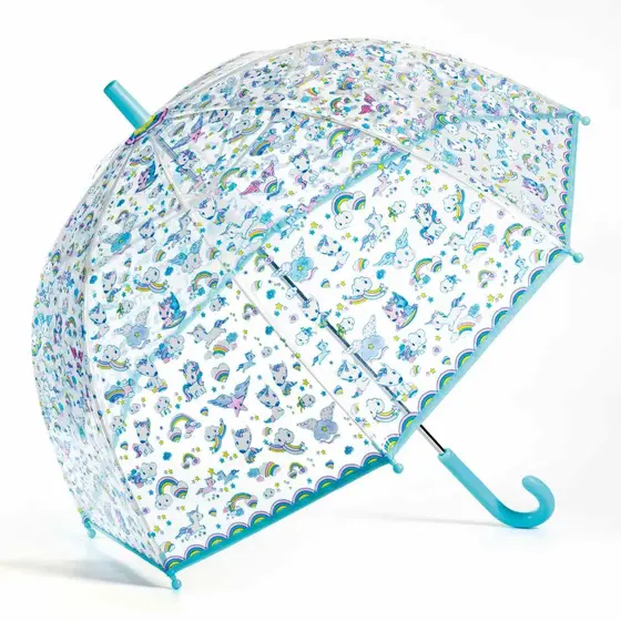 Regenschirm "Einhorn", transparent