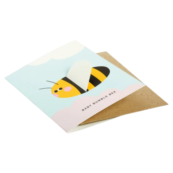 Klappkarte Baby Bumble Bee