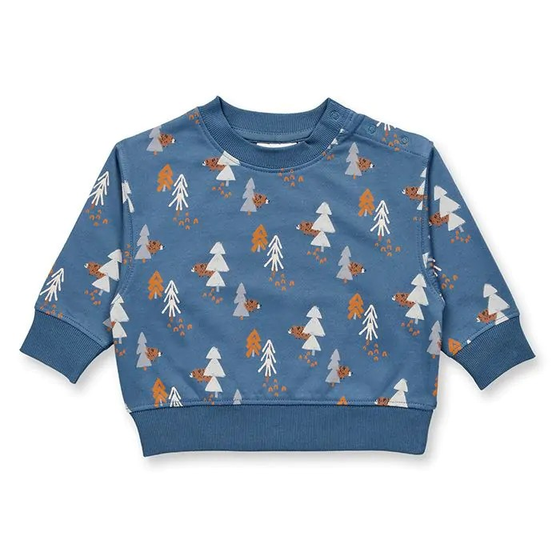 Sweatshirt "Bear & Tree", Biobaumwolle, GOTS-zertifiziert