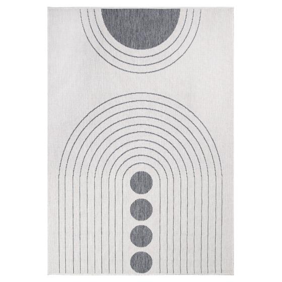 DUO Rug wendbarer Teppich silber