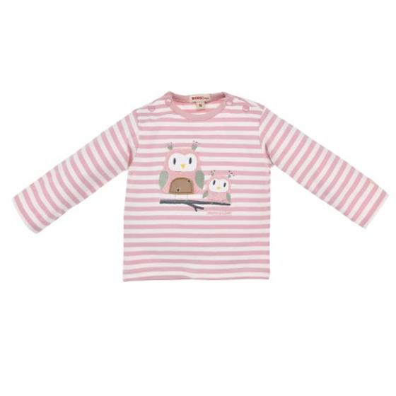 Langarmshirt "Eulenfamilie", Biobaumwolle