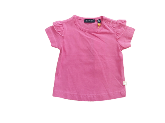 Basic-T-Shirt, reine Baumwolle, pink