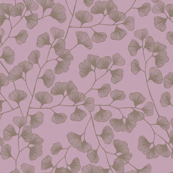 Sgraffito von Art Gallery Fabrics | Taschenstoffe Gingko Blätter altrosa