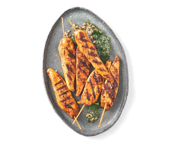 Bio Hähnchen-Innenfiletspieß mariniert Paprika