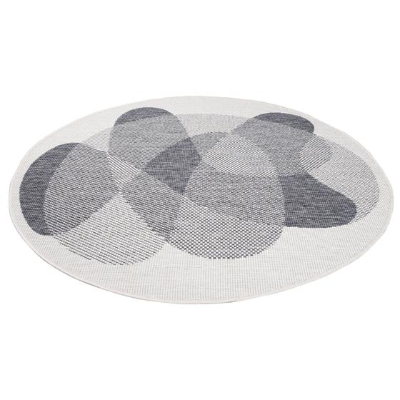 DUO Rug wendbarer Teppich silber