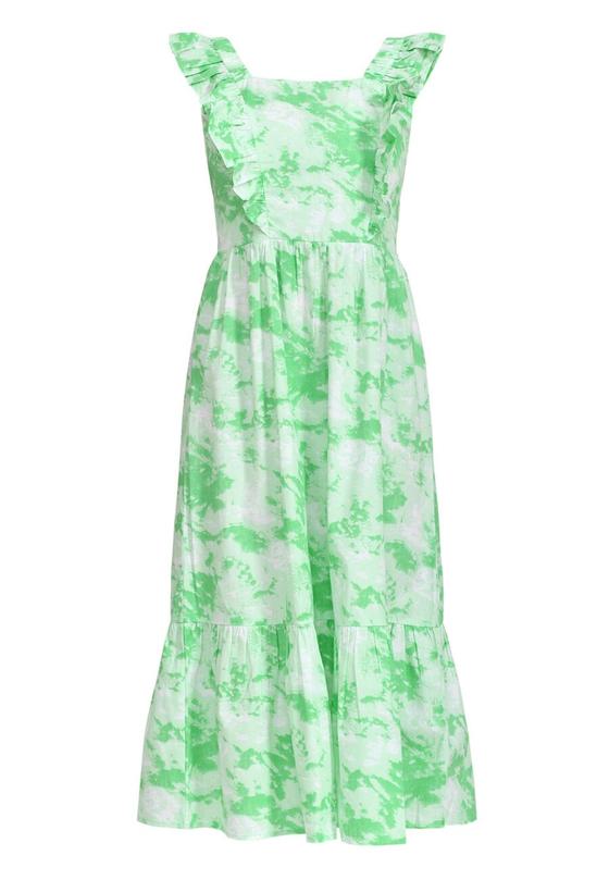 SISTERS POINT Kleid UNIZA-DR1 Batikmuster - weiß-mint