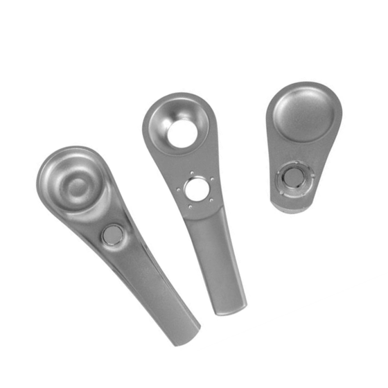 Metallpfeife, Spoon Pipe, Gold