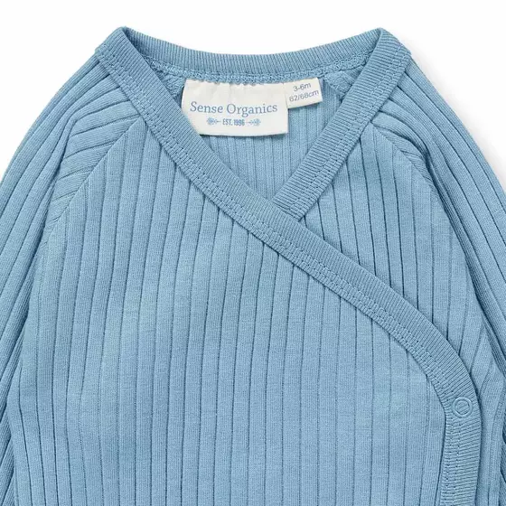 Sense Organics Wickelbody Langarm Ygon Light Denim