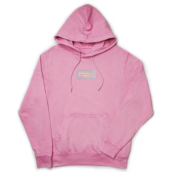 goldmarie LOVE PEACE MOIN Hoodie - Reflektor Label - rosa - Unisex