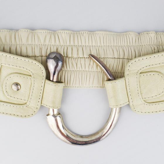 goldmarie Taillengürtel RING creme-silber