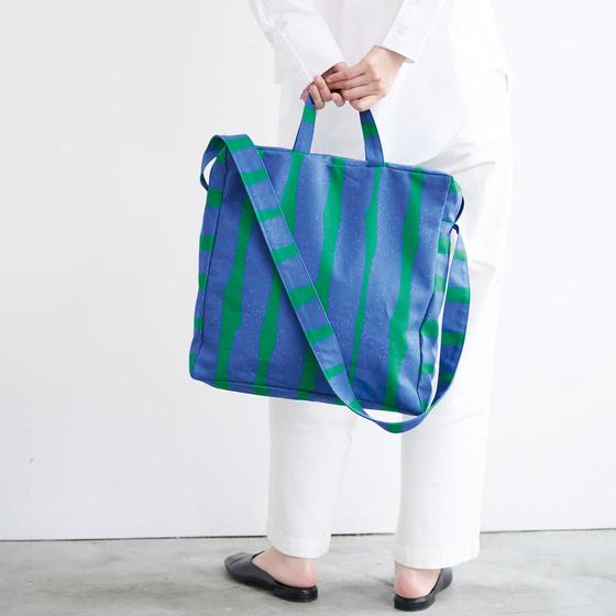 Echino Sway Canvas Streifen Taschenstoff Kokka Japanische Stoffe