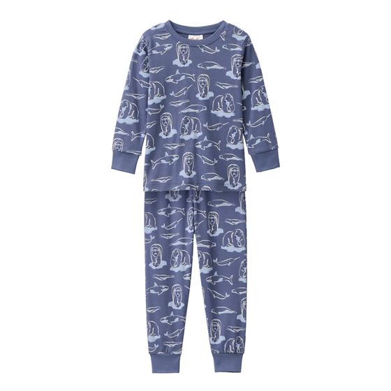 People wear Organic Pyjama Arktische Tiere Nachtblau
