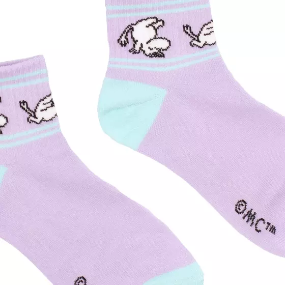 Nordic Buddies Socken kurz MOOMIN Retro Mumin Moomin34H - flieder-mint