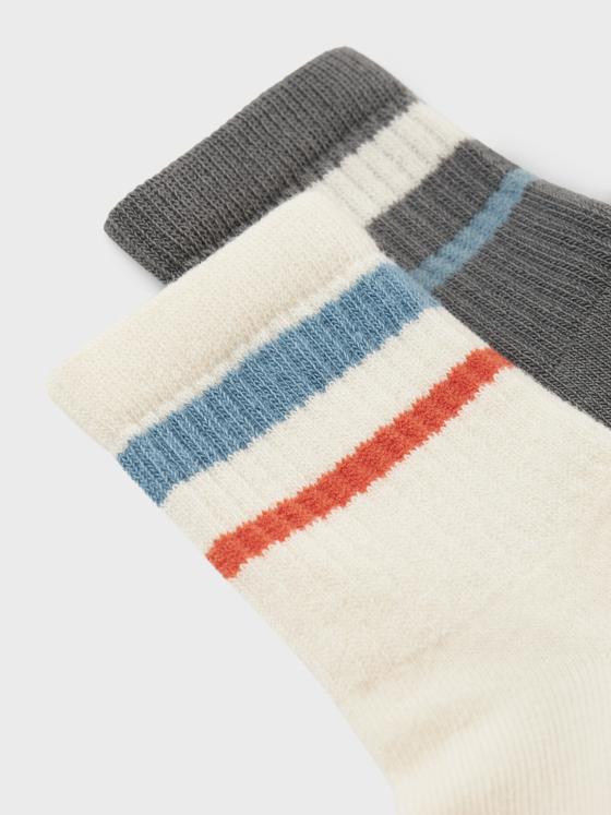 Name It Tennis Socken 2er Pack Cloud Dancer Smoke