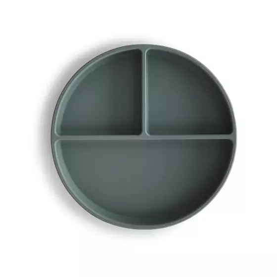 Mushie Silicon Plate Menüteller mit Saugnapf Dried Thyme
