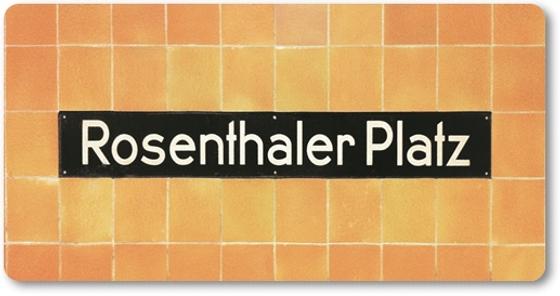 Ubahnhof Rosenthaler Platz U-Bahn Souvenir Magnet Kühlschrankmagnet Berlin Mitte von tom bäcker - U8 - Brunnenstrasse - Torstrasse - Weinbergsweg - Kastanienallee - Prenzlauer Berg